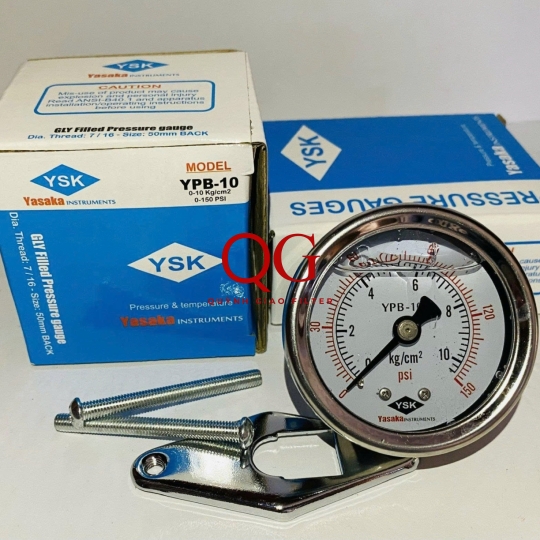 ĐỒNG HỒ ÁP SUẤT BÁO NHỚT ( Loại nằm, có dầu ) 