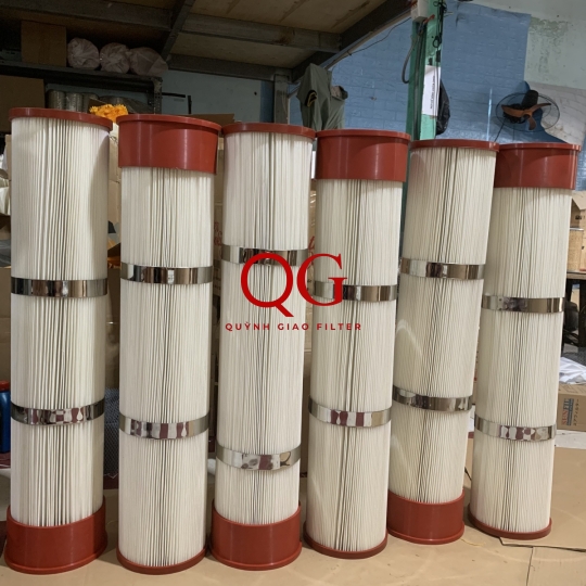 Lõi lọc bụi PE nắp cao su