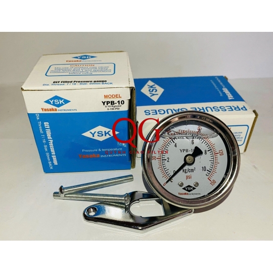 ĐỒNG HỒ ÁP SUẤT BÁO NHỚT ( Loại nằm, có dầu ) 